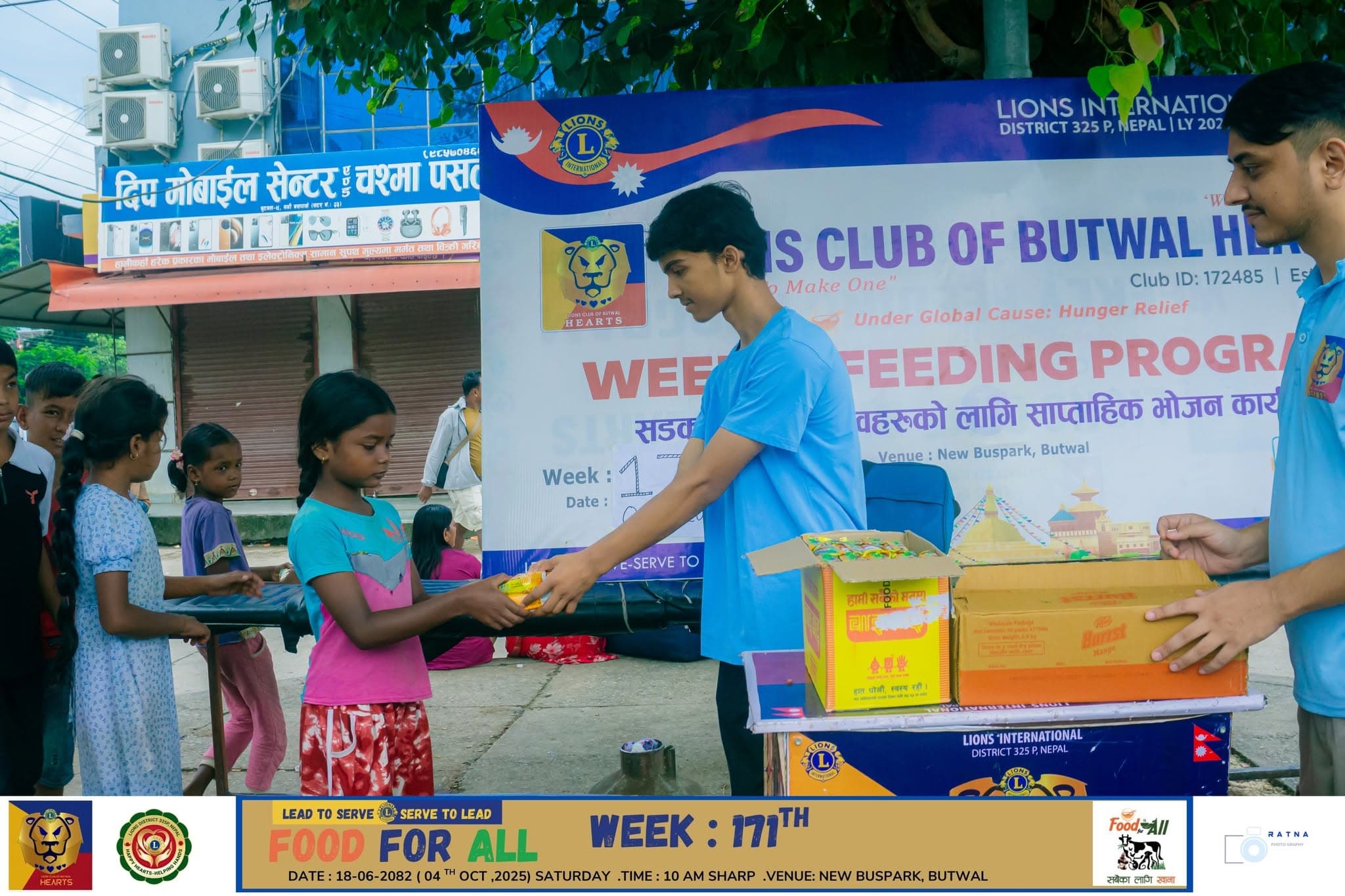 Food for All snacks distribution during Tihar holidays