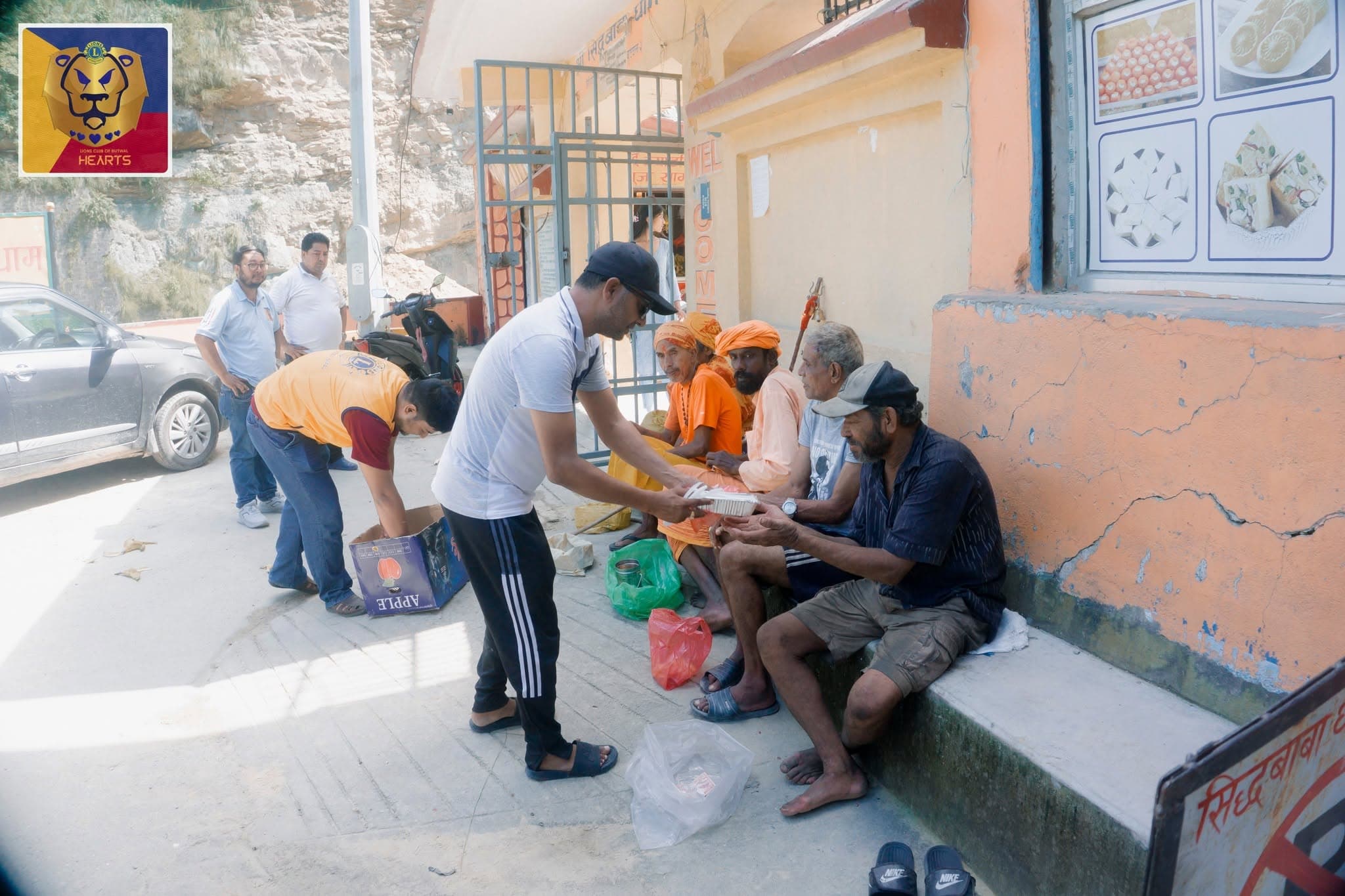 Feeding Beggars at Siddhababa