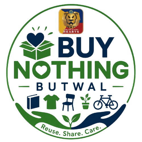 Buy Nothing Butwal logo — Reuse. Share. Care.